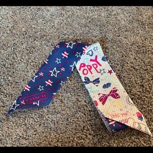 Coach ponytail scarf